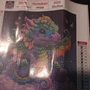 Colorful Dragon Diamond Art Painting Kit 20x20
